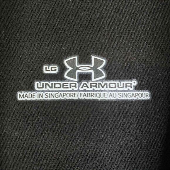 Under Armour UA Shirt Long Sleeve Mens Size Large L Black Mock Neck - Picture 6 of 9